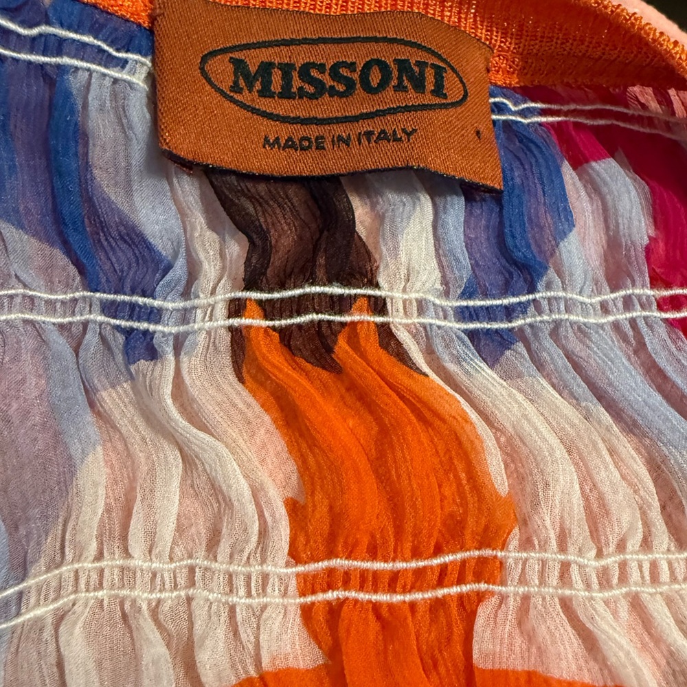 Missoni Orange and Pink Chevron Cardigan - Picture 3 of 3